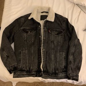 Sherpa jean jacket
